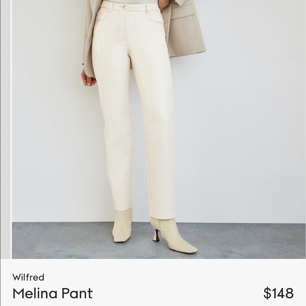 Aritzia Wilfred Melina Vegan Leather Pants